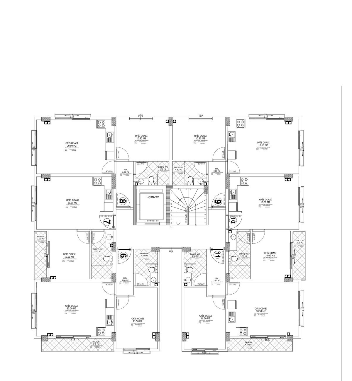 1. Kat Planı